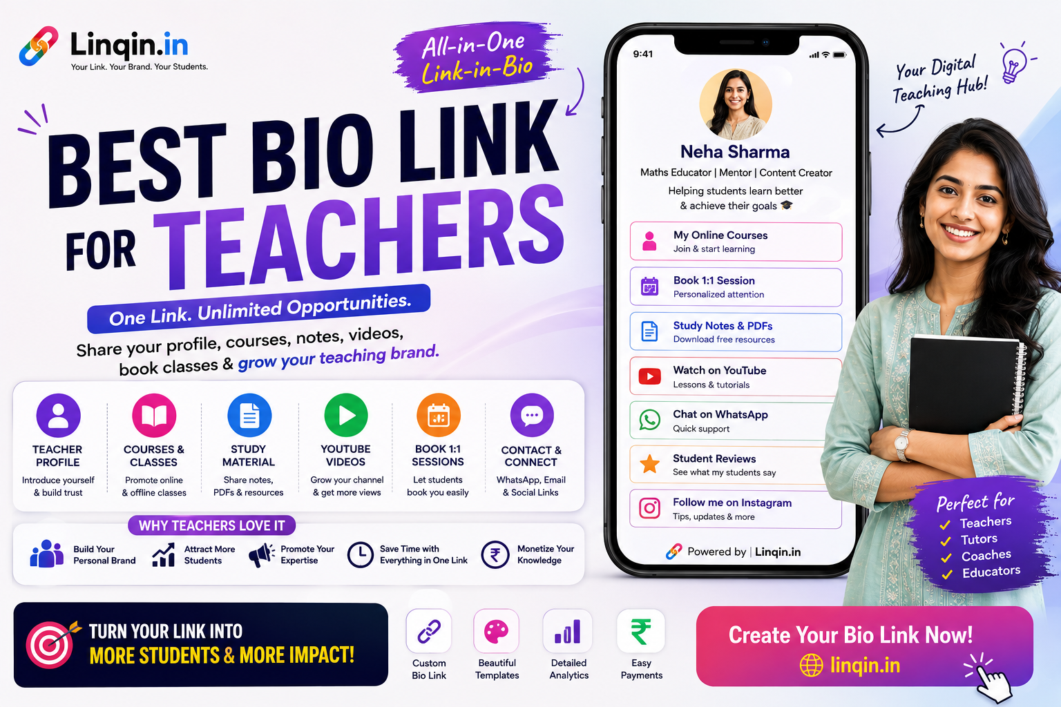 Best Bio Link for Teachers in 2026: Turn Your Instagram Followers Into Students
