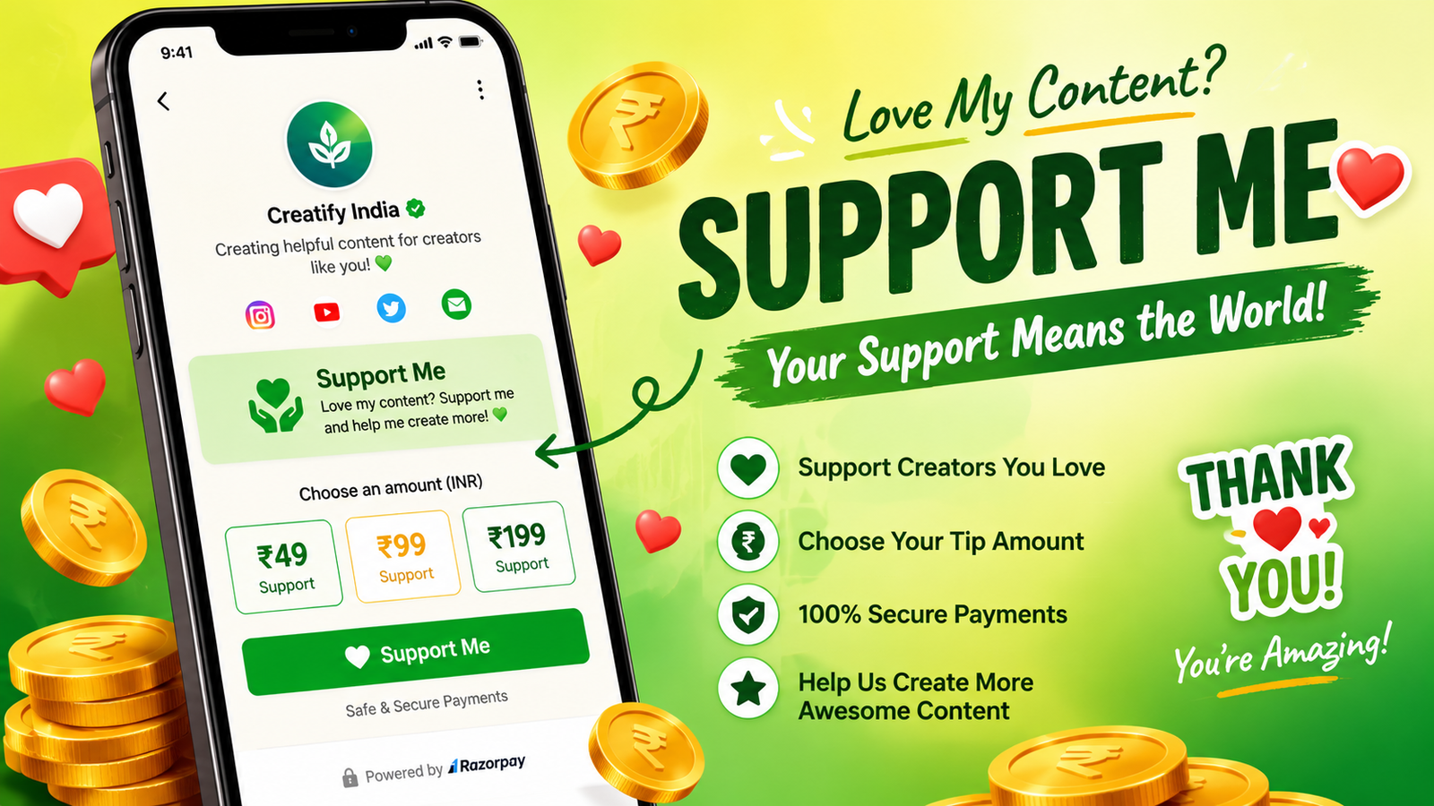 Fans Se Direct Support Kaise Lein — Tip Jar Setup Guide 2026
