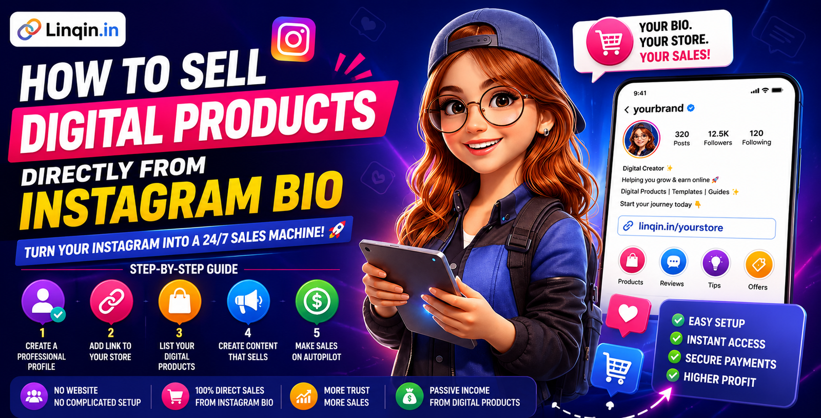 How to Sell Digital Products Directly from Instagram Bio