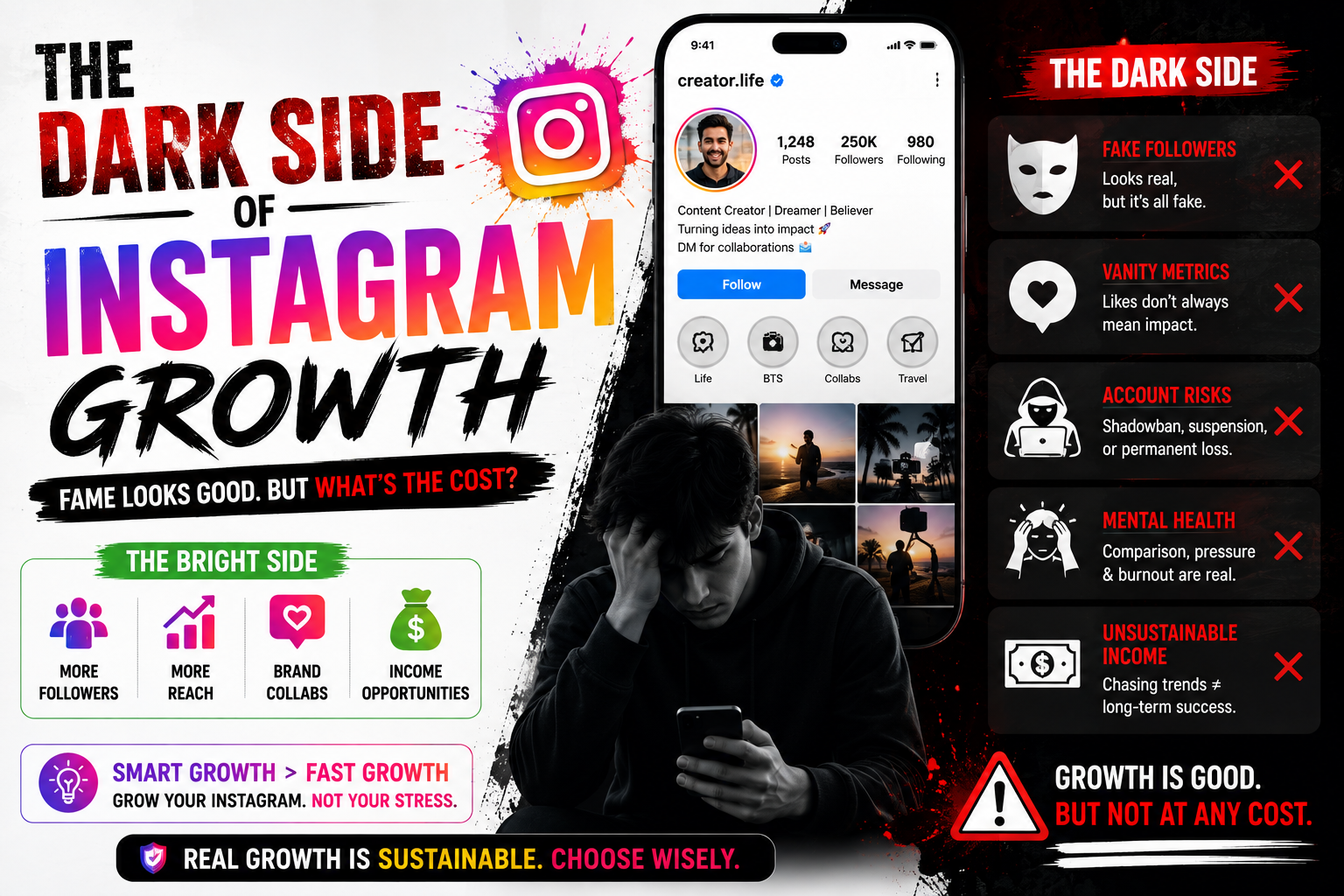 The Dark Side of Instagram Growth: Hidden Risks Every Creator Must Know (2026 Guide)