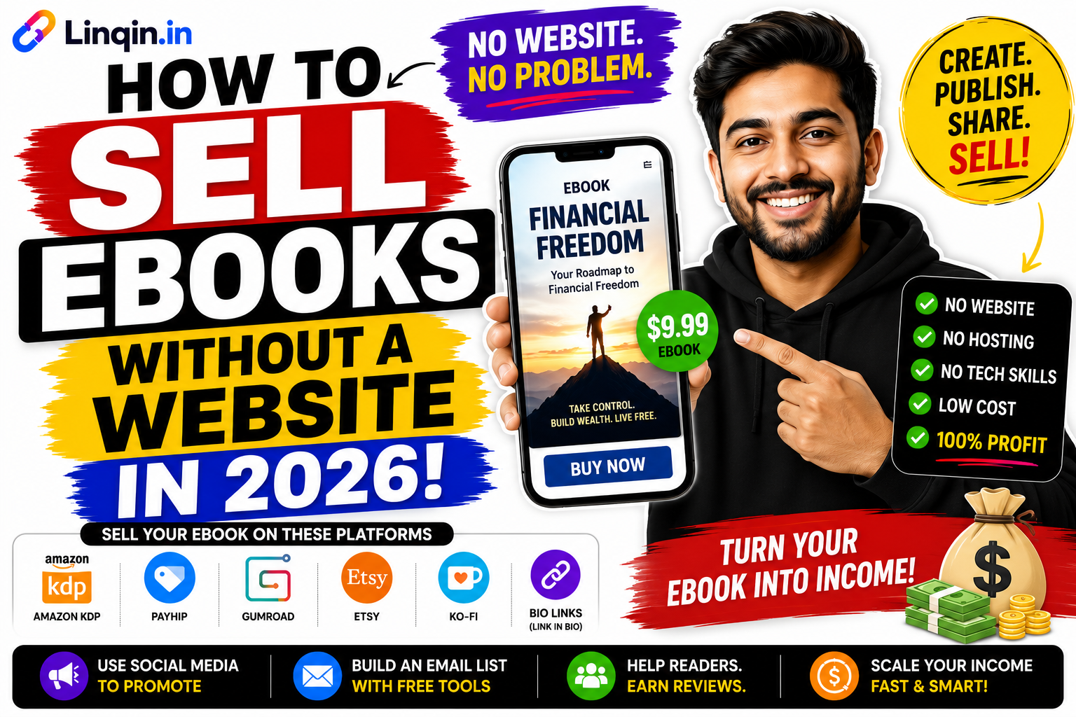 How to Sell Ebooks Without a Website in 2026 (Complete Creator Guide)