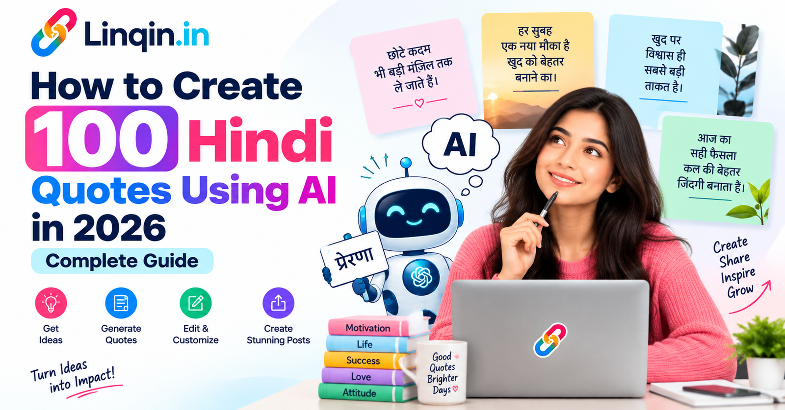 How to Create 100 Hindi Quotes Using AI in 2026: Complete Guide
