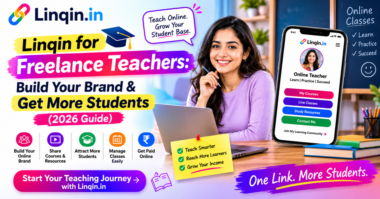 Linqin for Freelance Teachers: Build Your Brand & Get More Students (2026 Guide)