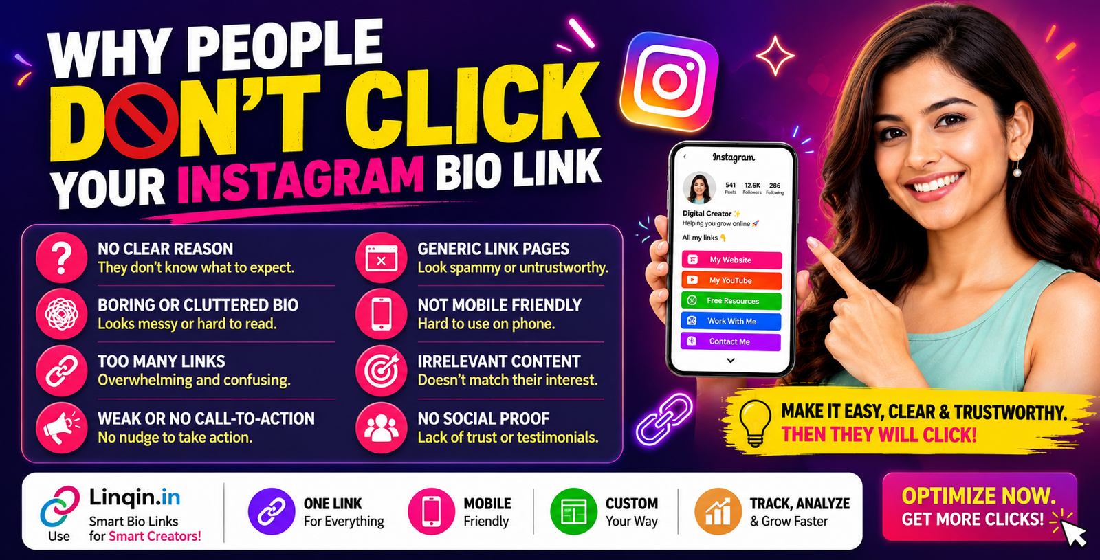 Why People Don't Click Your Instagram Bio Link (9 Fixable Reasons)