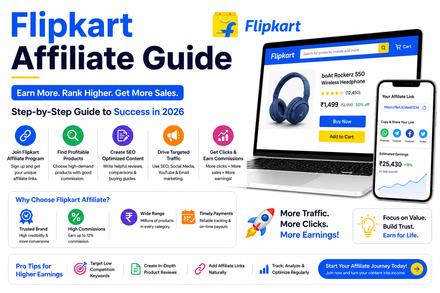 Flipkart Affiliate Guide: Earn More with Linqin (2026 Guide)