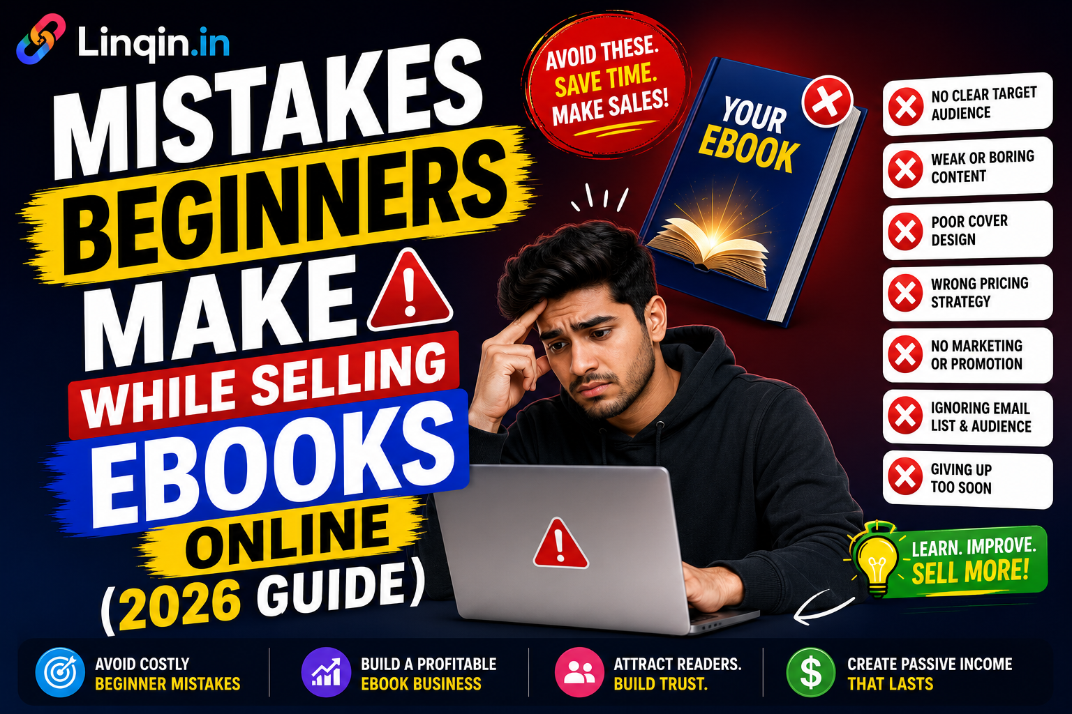 Mistakes Beginners Make While Selling Ebooks Online (2026 Guide)