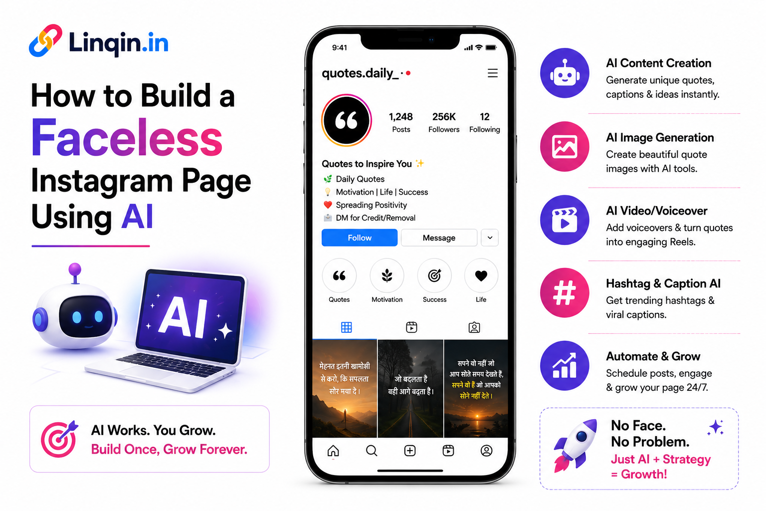 How to Build a Faceless Instagram Page Using AI in 2026