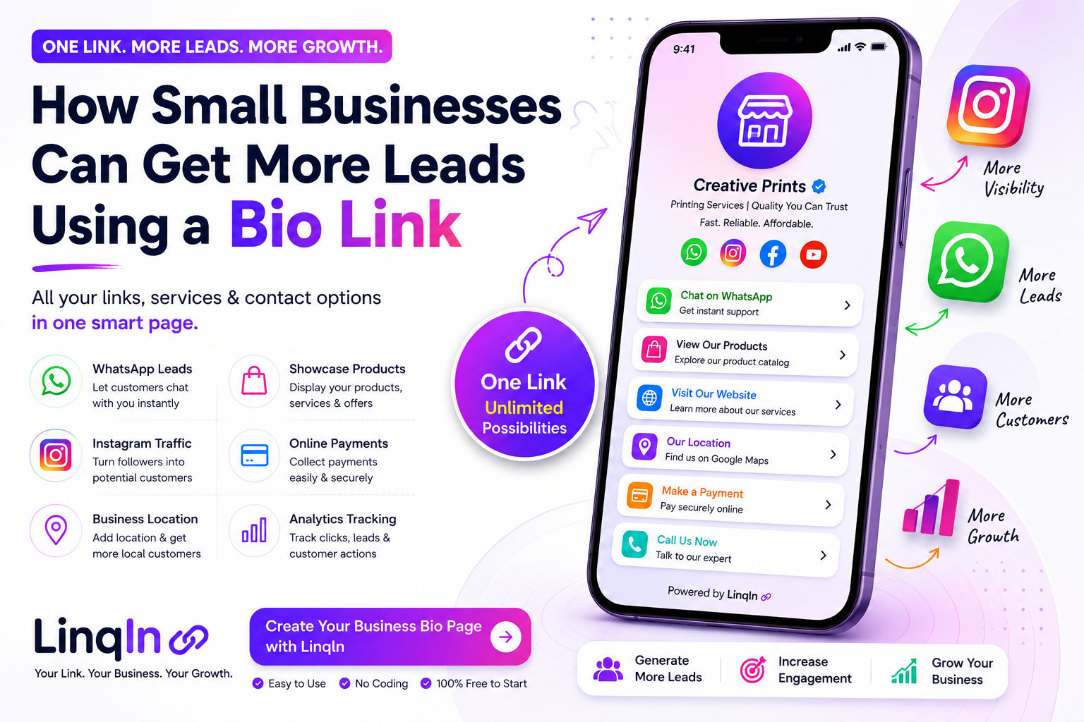 How Small Businesses Can Get More Leads Using a Bio Link