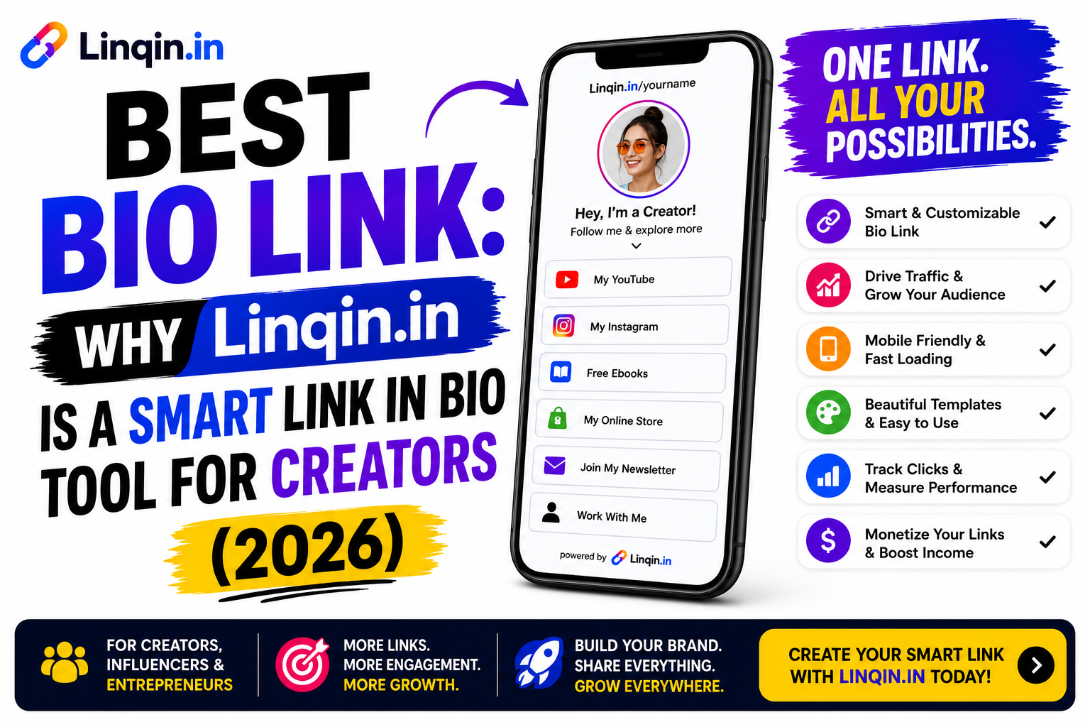 Best Bio Link: Why Linqin.in Is a Smart Link in Bio Tool for Creators (2026)