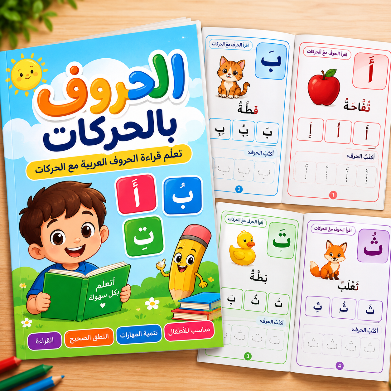 الحروف العربية بالحركات | Arabic Letters with Harakat 📚✨ (Copy)
