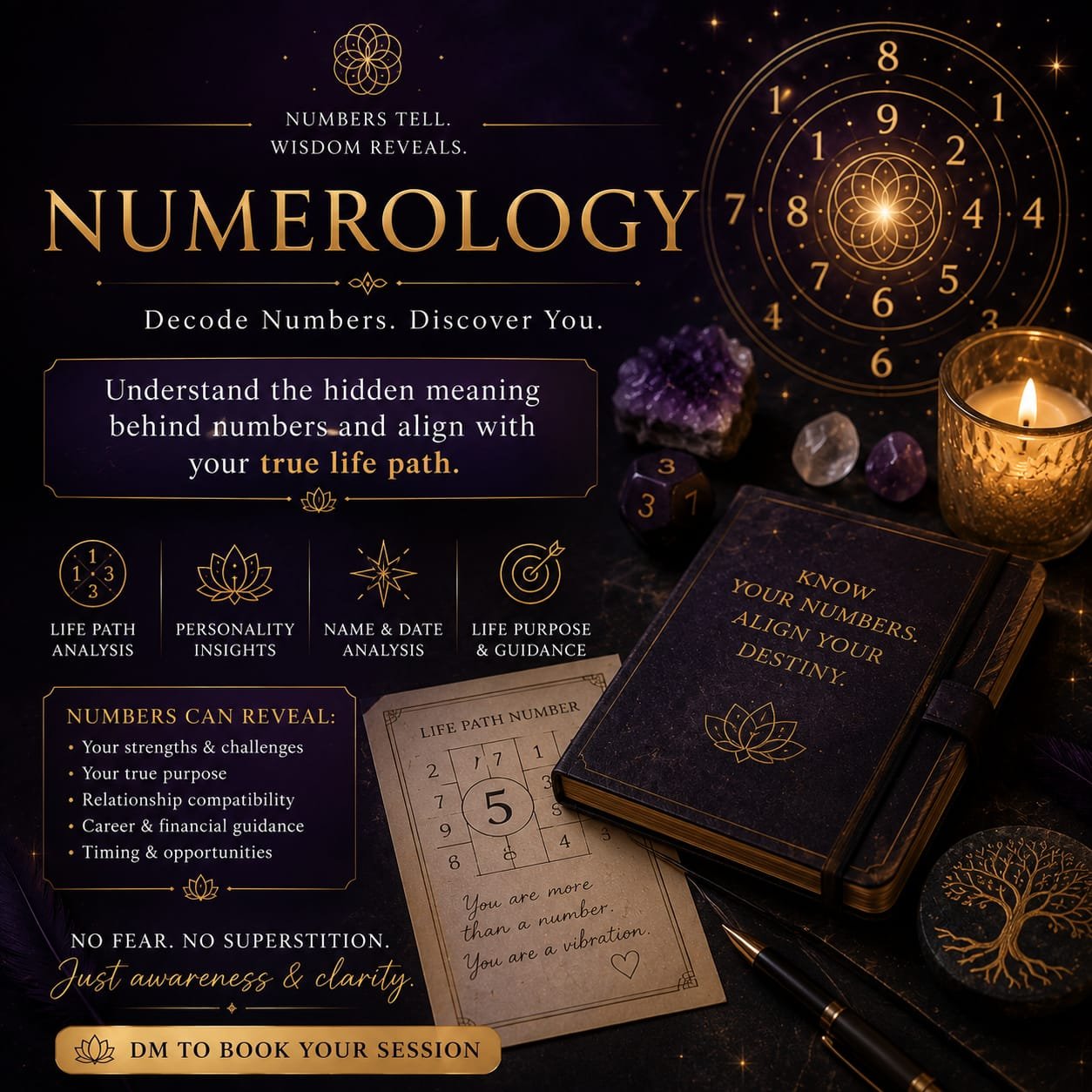 21 Hours Course - (Basic to Advance) Learn & Master - Ancient Tool Kit (Tarot + Numerioloy + Dowsing) with Certificate of Completion