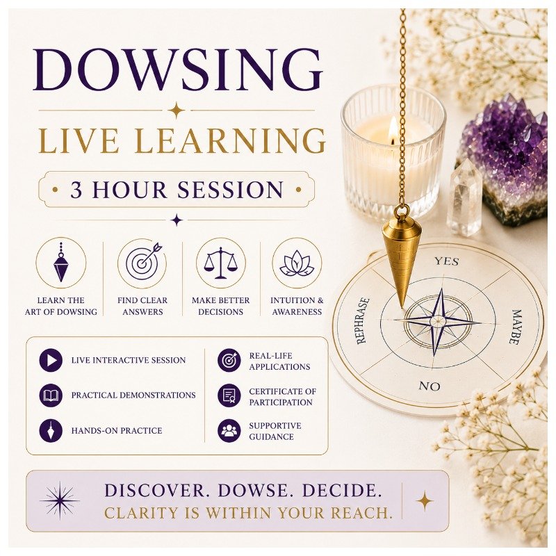 Learn Dowsing - Live Session 1:1 Learning