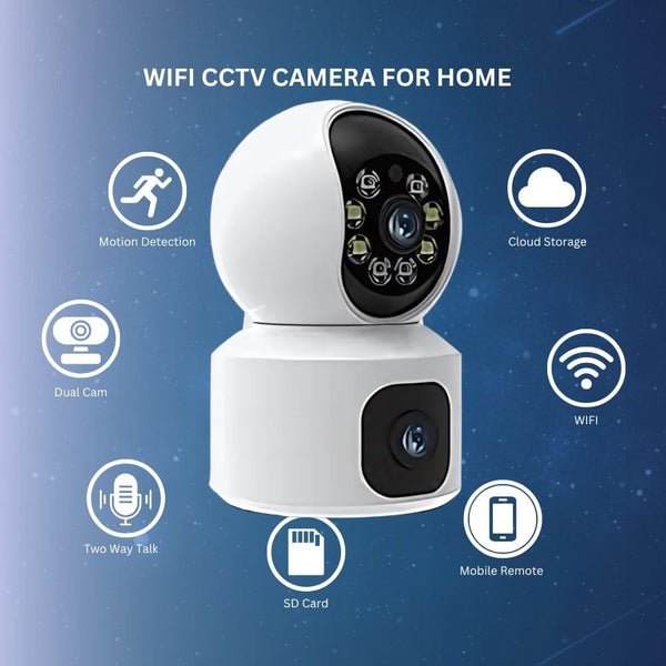 3 MP WiFi Home Security Camera – 360° PTZ Coverage | Color Night Vision | Smart Motion & Human Detection | 2-Way Talk
