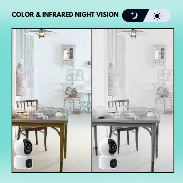 3 MP WiFi Home Security Camera – 360° PTZ Coverage | Color Night Vision | Smart Motion & Human Detection | 2-Way Talk